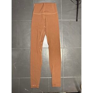 Lululemon Align High-Rise Pant 28 Roasted Brown Nulu Yoga Legging Size 2 LW5CTES